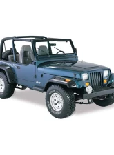 Bushwacker Fender Flares Cutout Style 4Pc Jeep Wrangler Front and Rear 1987-1995                                     - 10909-07 - Image 4
