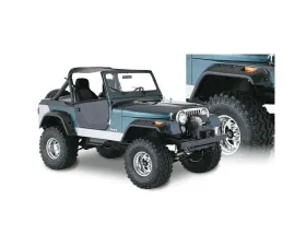 Bushwacker Fender Flares Cutout Style 4Pc Jeep Front and Rear