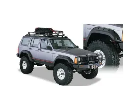 Bushwacker Fender Flares Cutout Style 4Pc Jeep Cherokee Front and Rear 1984-2001