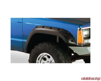 Bushwacker Fender Flares Cutout Style 4Pc Jeep Front and Rear - 10912-07