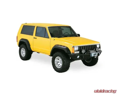 Bushwacker Fender Flares Cutout Style 4Pc Jeep Front and Rear - 10912-07