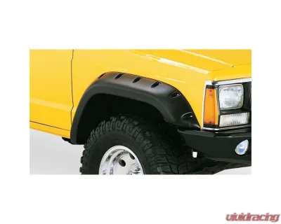 Bushwacker Fender Flares Cutout Style 4Pc Jeep Front and Rear - 10912-07