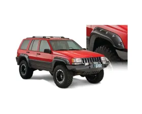Bushwacker Fender Flares Cutout Style 4Pc Jeep Grand Cherokee Front and Rear 1993-1998