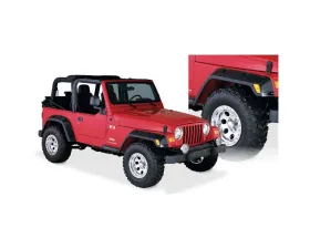 Bushwacker FENDER FLARES POCKET STYLE 4PC Jeep Wrangler Front and Rear 1997-2006