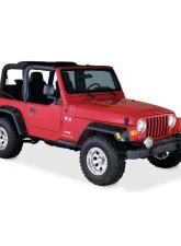 Bushwacker FENDER FLARES POCKET STYLE 4PC Jeep Wrangler Front and Rear 1997-2006                                     - 10917-07 - Image 4