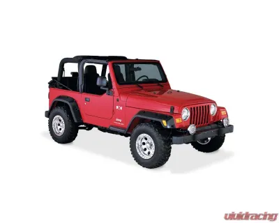 Bushwacker FENDER FLARES POCKET STYLE 4PC Jeep Wrangler Front and Rear 1997-2006 - 10917-07
