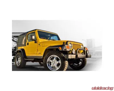 Bushwacker FENDER FLARES POCKET STYLE 4PC Jeep Wrangler Front and Rear 1997-2006 - 10917-07
