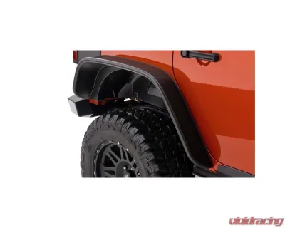 Bushwacker Fender Flares Flat Style 4Pc Jeep Wrangler 2007-2017 - 10918-07