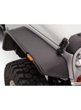 Bushwacker Fender Flares Flat Style 4Pc Jeep Wrangler 2007-2017                                     - 10919-07 - Image 2