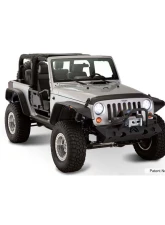 Bushwacker Fender Flares Flat Style 4Pc Jeep Wrangler 2007-2017                                     - 10919-07 - Image 5