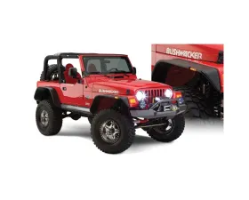 Bushwacker Fender Flares Flat Style 4Pc Jeep Wrangler 1997-2006