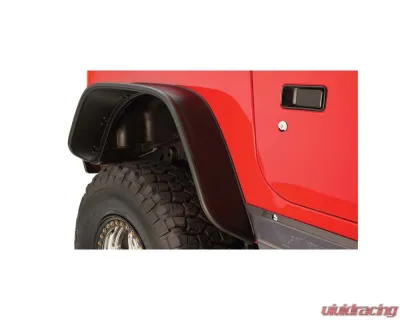 Bushwacker Fender Flares Flat Style 4Pc Jeep Wrangler 1997-2006 - 10920-07