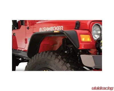Bushwacker Fender Flares Flat Style 4Pc Jeep Wrangler 1997-2006 - 10920-07