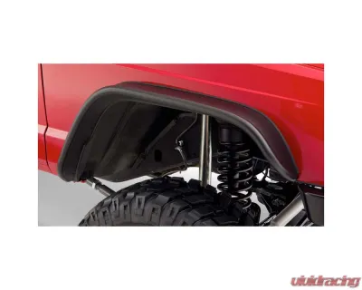 Bushwacker Fender Flares Flat Style 4Pc Jeep Cherokee 1984-2001 - 10922-07