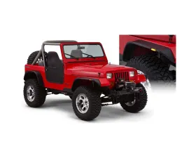 Bushwacker Fender Flares Flat Style 4Pc Jeep Wrangler 1987-1995