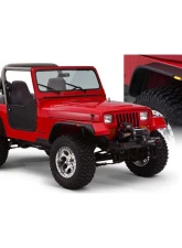 Bushwacker Fender Flares Flat Style 4Pc Jeep Wrangler 1987-1995                                     - 10924-07 - Image 6