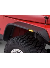 Bushwacker Fender Flares Flat Style 4Pc Jeep Wrangler 1987-1995                                     - 10924-07 - Image 2