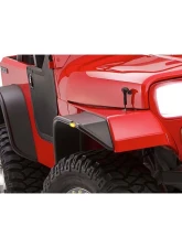 Bushwacker Fender Flares Flat Style 4Pc Jeep Wrangler 1987-1995                                     - 10924-07 - Image 6