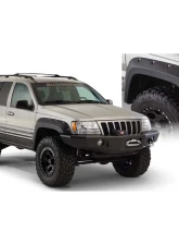 Bushwacker Fender Flares Cutout Style 4Pc Jeep Grand Cherokee Front and Rear 1999-2004                                     - 10926-07 - Image 3