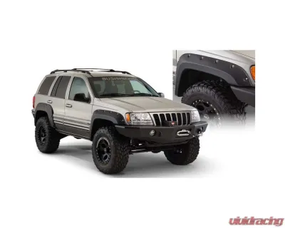 Bushwacker Fender Flares Cutout Style 4Pc Jeep Grand Cherokee Front and Rear 1999-2004 - 10926-07