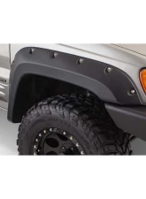 Bushwacker Fender Flares Cutout Style 4Pc Jeep Grand Cherokee Front and Rear 1999-2004                                     - 10926-07 - Image 2