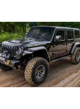 Bushwacker Fender Flares Hyperform 4pc Set Jeep Wrangler 2018-2021                                     - 11950-07 - Image 3