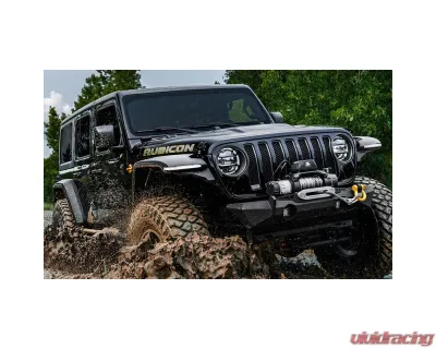 Bushwacker Fender Flares Hyperform 4pc Set Jeep Wrangler 2018-2021 - 11950-07