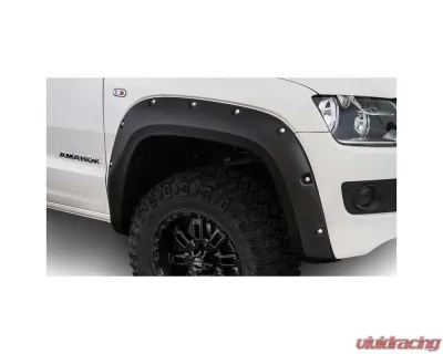 Bushwacker 11-18 Volkswagen Amarok Pocket Style Flares 2pc - Black - 171001-02