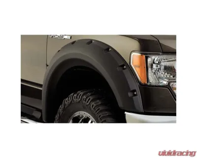 Bushwacker Fender Flares Max Pocket Style 2Pc Front Ford F-150 2009-2014 - 20071-02