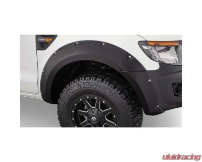 Bushwacker 11-15 Ford Ranger T6 Pocket Style Flares 2pc - Black - 20089-02