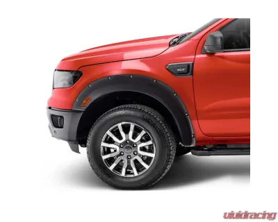 Bushwacker 2019-2021 Ford Ranger Fleetside Pocket Style Flares  2pc Front - Black - 20119-02