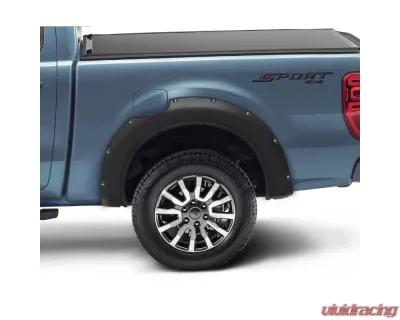 Bushwacker 2019-2021 Ford Ranger Pocket Style Flares 2pc SuperCab 72in Bed - Black - 20122-02