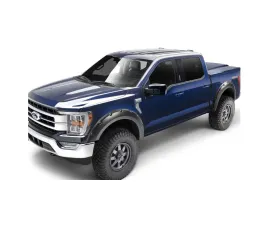 Bushwacker Pocket Style Fender Flares 2 pc Rear - Black (Excl. Lightning) Ford F-150 2021-2022