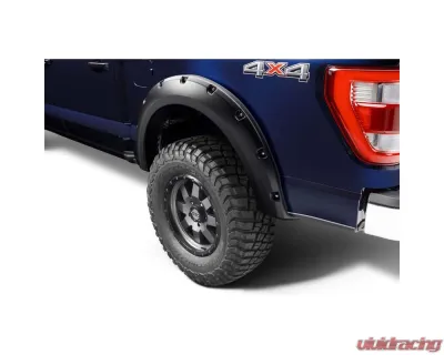 Bushwacker Pocket Style Fender Flares 2 pc Rear - Black (Excl. Lightning) Ford F-150 2021-2022 - 20134-02