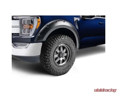 Bushwacker Pocket Style Fender Flares 2 pc Front - Black YJ FF Ford F-150 2021-2022 - 20135-02