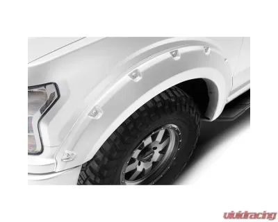 Bushwacker 18-19 Ford F-150 Pocket Style Flares 4 pc - Oxford White - 20945-12