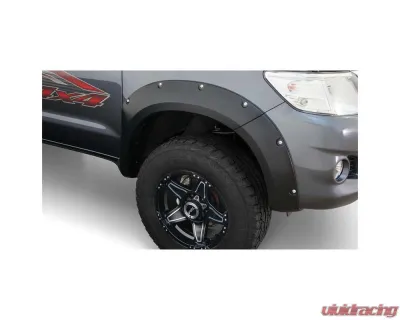 Bushwacker 11-13 Toyota Hilux Pocket Style Flares 2pc - Black - 31081-02