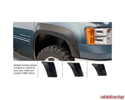 Bushwacker Fender Flares Extend-A-Fender Style 2Pc Front GMC Sierra 2007-2013 - 40107-02