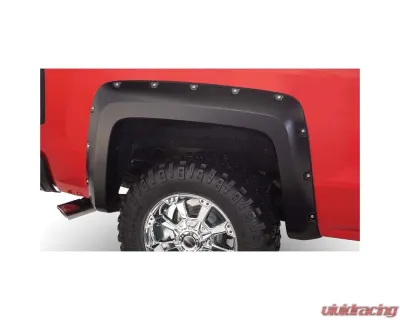 Bushwacker FENDER FLARES POCKET STYLE 2PC Chevrolet Silverado 1500 Rear 2014-2017 - 40120-02
