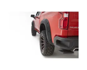 Bushwacker Fender Flares Pocket Style-Color Black Smooth Finish 4 Pc GMC Sierra 2019-2020