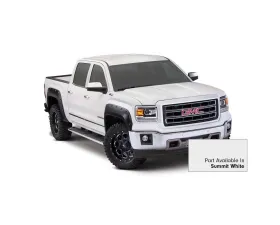 Bushwacker Fender Flares Pocket Style-Color Summit White Smooth Finish 4 Pc Chevrolet Silverado 1500 2019-2020