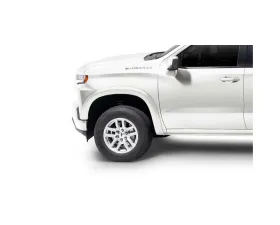 Bushwacker Fender Flares OE Style Color Summit White Smooth Finish 4 Pc Chevrolet Silverado 1500 2019-2021