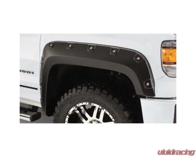 Bushwacker Fender Flares Cutout Style 4Pc GMC Sierra Front and Rear - 40951-02