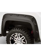 Bushwacker Fender Flares Cutout Style 4Pc GMC Sierra Front and Rear                                     - 40951-02 - Image 2