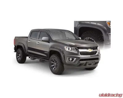 Bushwacker FENDER FLARES POCKET STYLE 4PC Chevrolet Colorado Front and Rear 2015-2021 - 40970-02