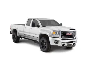 Bushwacker Fender Flares Pocket Style-Color Summit White Smooth Finish 4 Pc GMC Sierra 2016-2018