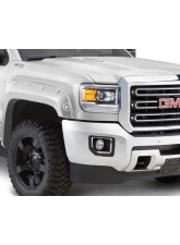 Bushwacker Fender Flares Pocket Style-Color Summit White Smooth Finish 4 Pc GMC Sierra 2016-2018                                     - 40974-14 - Image 2