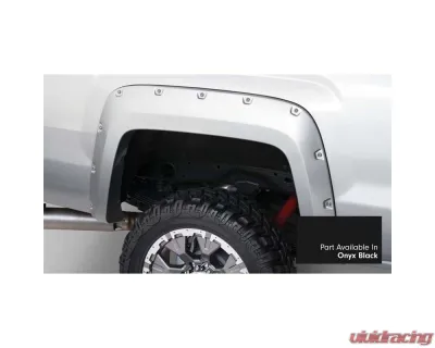 Bushwacker 16-18 GMC Sierra 1500 Pocket Style Flares 4pc - Onyx Black - 40974-34