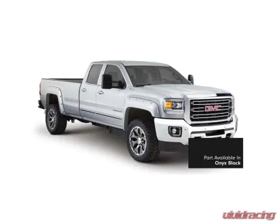 Bushwacker 16-18 GMC Sierra 1500 Pocket Style Flares 4pc - Onyx Black - 40974-34