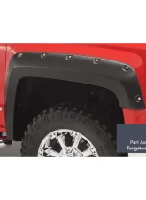 Bushwacker Fender Flares Pocket Style-Color Abalone White Tricoat Smooth Finish 4 Pc GMC Sierra 2016-2018                                     - 40974-64 - Image 2